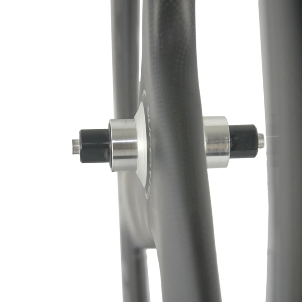 SUPERTEAM 56mm Tri Spoke Wheels Clincher Carbon Wheelset Road Bike 700C Wheels 3 Spoke Wheel
