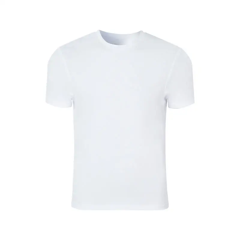 Zenph летняя быстросохнущая футболка высокого качества удобные дышащие спортивные футболки с круглым вырезом и коротким рукавом Однотонная рубашка для мужчин и женщин - Цвет: men white