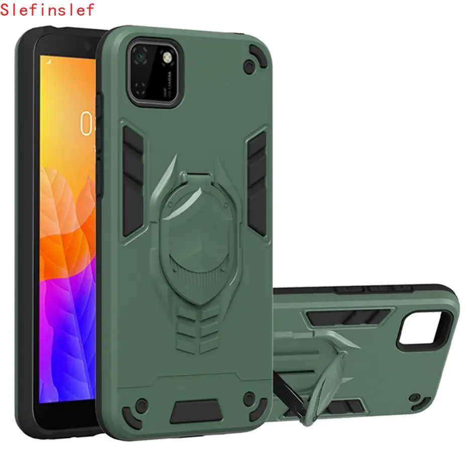 Чехол для Huawei Y5P 2020 противоударный армированный чехол телефона чехол-подставка с