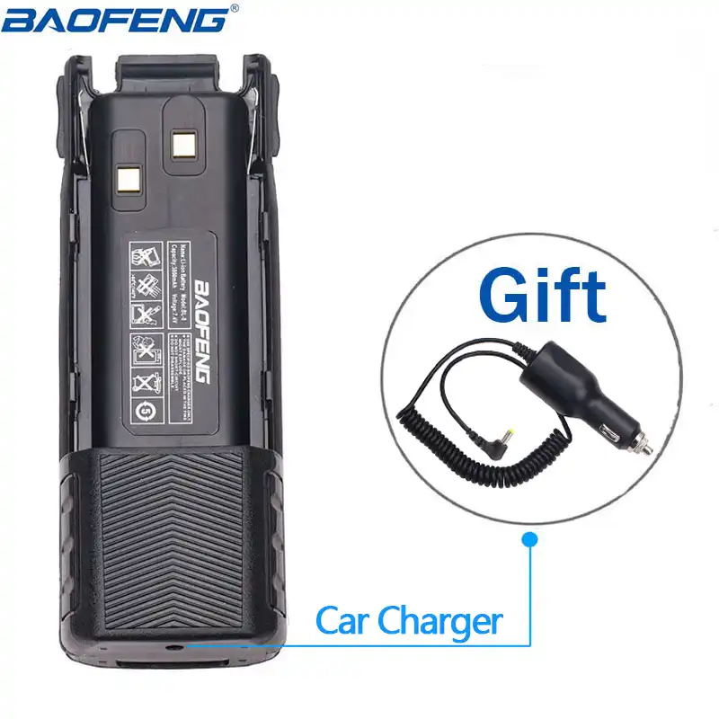 Baofeng Uv Bl 8 3800 2600mah のリチウムイオンバッテリーと車の充電器ケーブル Baofeng Uv Uv 8d Uv hp トランシーバー双方向ラジオ トランシーバー Aliexpress