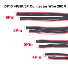 8 pçs/lote APM 2.6 Cabo de Controle De Vôo APM 2.8 Pixhawk PX4 DF13 4 p/5 p/6 p Conector Posição 20cm Comprimento 4pin & 5pin & 6pin