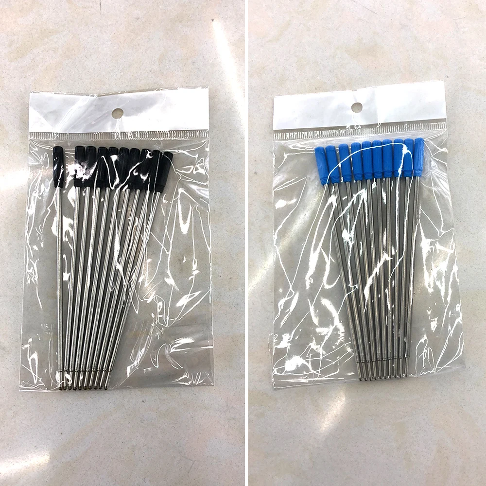Ballpoint Pen Refills Replacement 11.7cm Writting Stationery School Supplies 10pcs/Lot Durable Signature Student Office Sketch