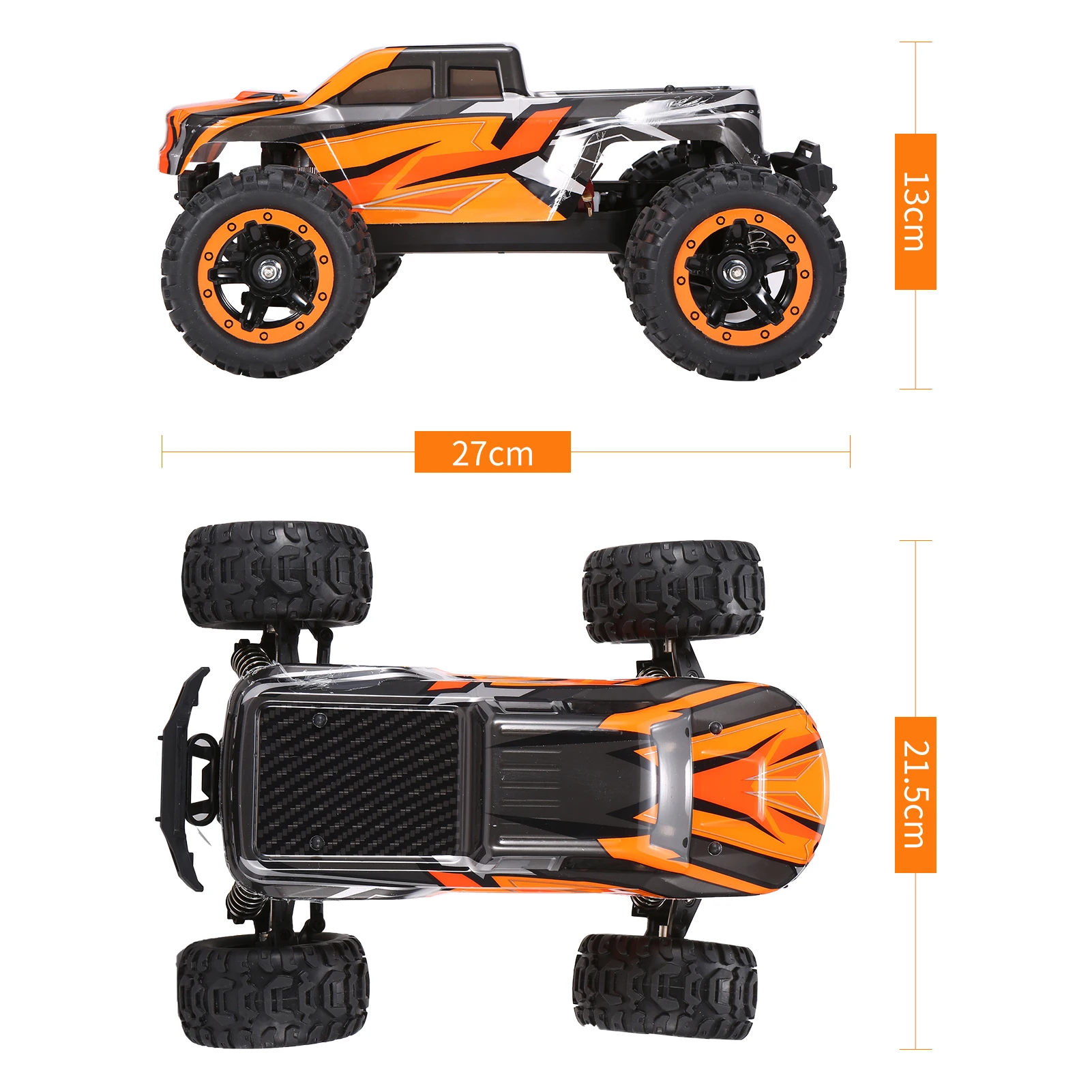 remote control stunt car 16889A-Pro 1:16 RC Car 4WD Big Foot RC Car 45 Km/h High Speed 2840 Brushless Motor 4X4 Waterproof Off-Road Truck Toys For Adult remote control cars & trucks