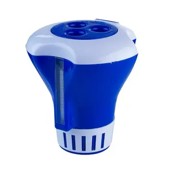 

Swimming Pool SPA Bathtub Floating Chlorine Tablet Dispenser with Thermometer Outdoor Hot Tubs Accessories