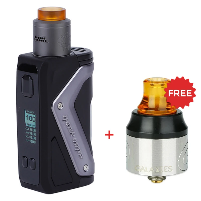 

Free Gift Vapefly Galaxies MTL RDA GeekVape Aegis Squonk 100W TC vape mod Kit with Tengu RDA Atomizer 3ohm electronic cigarettes