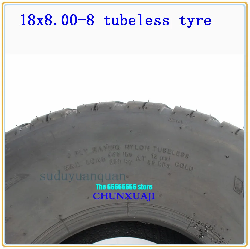 Модифицированные 18X8. 00-8 дюймов вакуумные шины 205/60-8 бескамерные покрышки для Harley электромобиля 8 дюймов ATV Go-kart утолщение дорожные шины