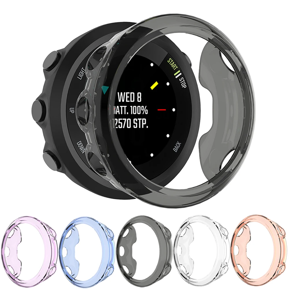 Силиконовый противоударный защитный чехол для смарт часов Garmin Forerunner 45 Мягкий из