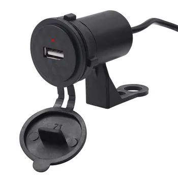 

2020 New Waterproof Mobile Phone GPS Motorcycle USB Power Supply Port Socket Charge With Fixed Bracket For Most Phones #PY10