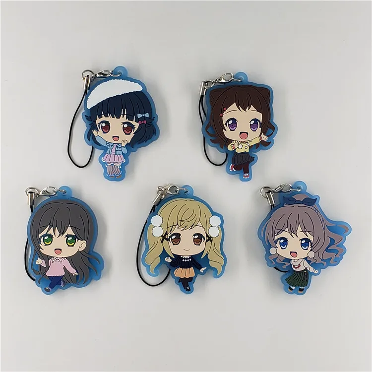 Потрясающая мечта! Вечерние аниме брелок для ключей от poppin Arisa Toyama Kasumi Hanazono Tae Rimi