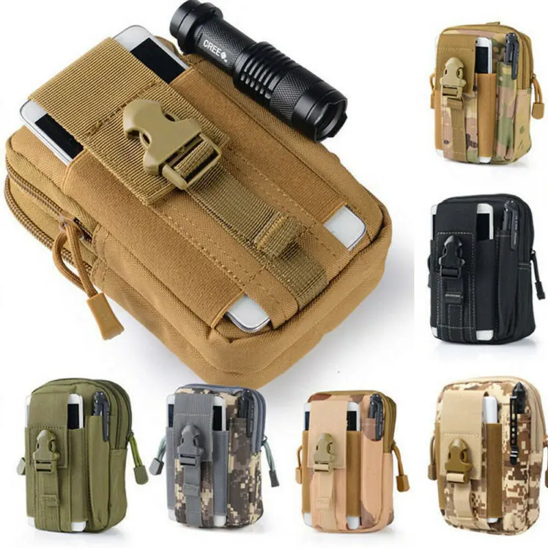 Военная Тактическая уличная сумка поясной кошелек Molle для телефона забавная