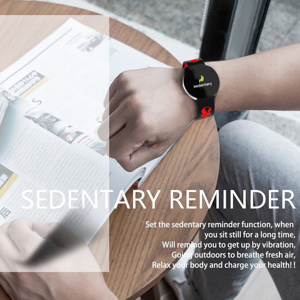 New Smart Bracelet Blood Pressure Measurement Waterproof Fitness Tracker Watch Heart Rate Monitor Pedometer Smart Band Women Men