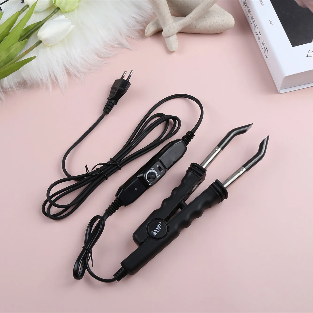 Hot Selling Fusion Iron Tools for Hair Extension LOOF Keratin Heatbond Connector Black Color AC100--240V