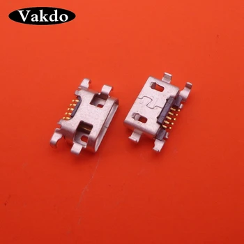 

200pcs/lot Micro USB Jack 5P Female Socket connector 5 Pin phone charging port replacement repair parts for Nokia lumia 625 1320