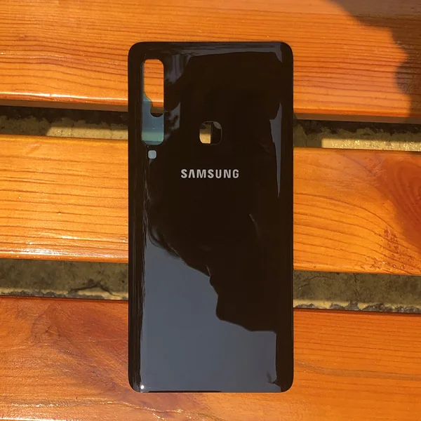 Оригинальная задняя крышка SAMSUNG для SAMSUNG Galaxy A9 A920 версия аутентичная задняя крышка аккумулятора телефона антидетонационный чехол для телефона - Цвет: Black