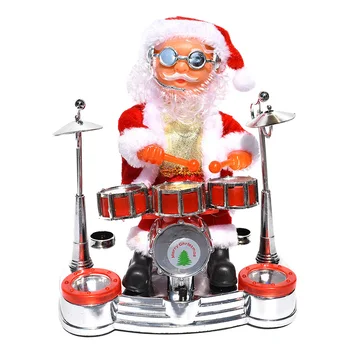 

Santa Claus Doll Elk Sled Toy Universal Electric Car With Music Children Kids Christmas Electric Toy Doll Home Xmas Decor Gifts