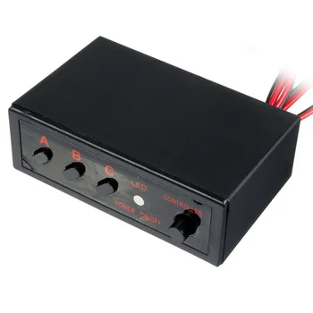 

1pc Car Light Decoder 4 Ways 12V Black Replacement Auto 3 Flashing Modes