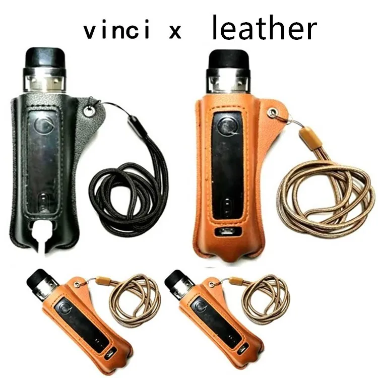 Кожаный чехол для VOOPOO Vinci X pod mod kit vape защитный кожи с ремешком |
