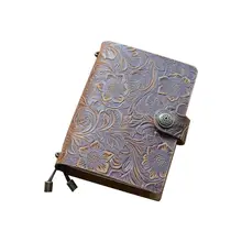 

Vintage Leather Travel Journal Notebook Diary Embossed Press Notepad Sketchbook B95C