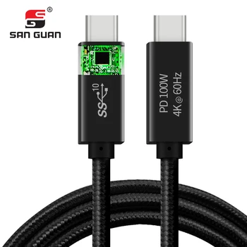 

USB 3.1 Type-C Cable 100W Digital Power Cables Type C 5A 20V for USB C Macbook HP USB-IF Verified Thunderbolt3 Compatible