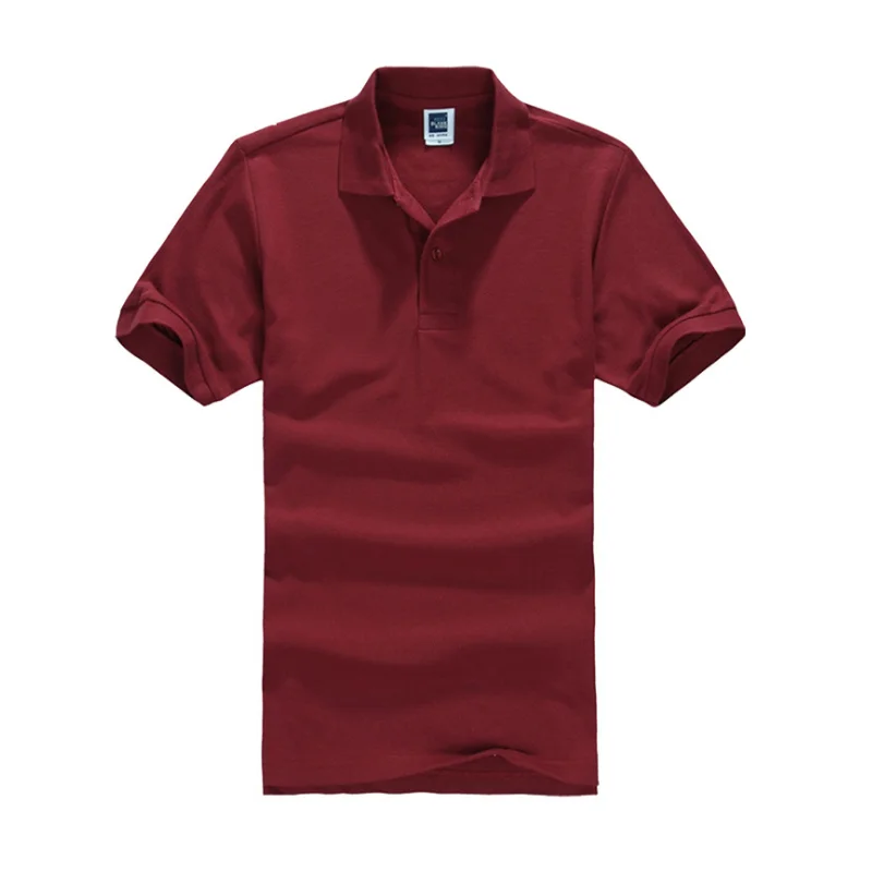 Мужская рубашка поло, брендовая мужская Однотонная рубашка поло, Camisa Masculina, мужская повседневная хлопковая рубашка поло с коротким рукавом, мужские майки
