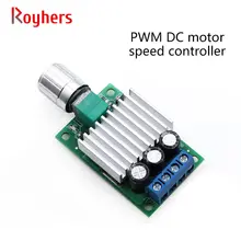 Controlador de velocidade do motor de pwm dc, velocidade variável stepless com interruptor 12v24v10a controlador de alta potência dc 1 pces