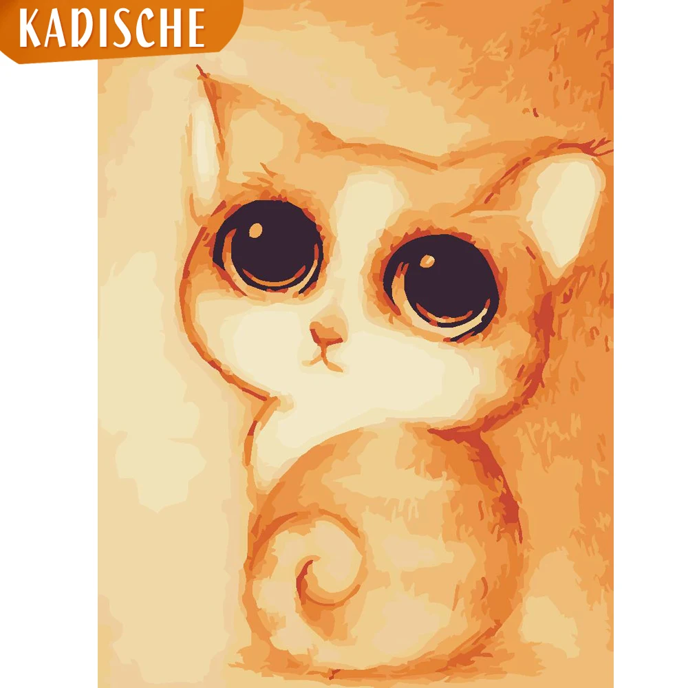 KADISCHE Painting By Numbers Scenery DIY Oil Coloring The fox Canvas Paint Art Pictures Home Decor | Дом и сад