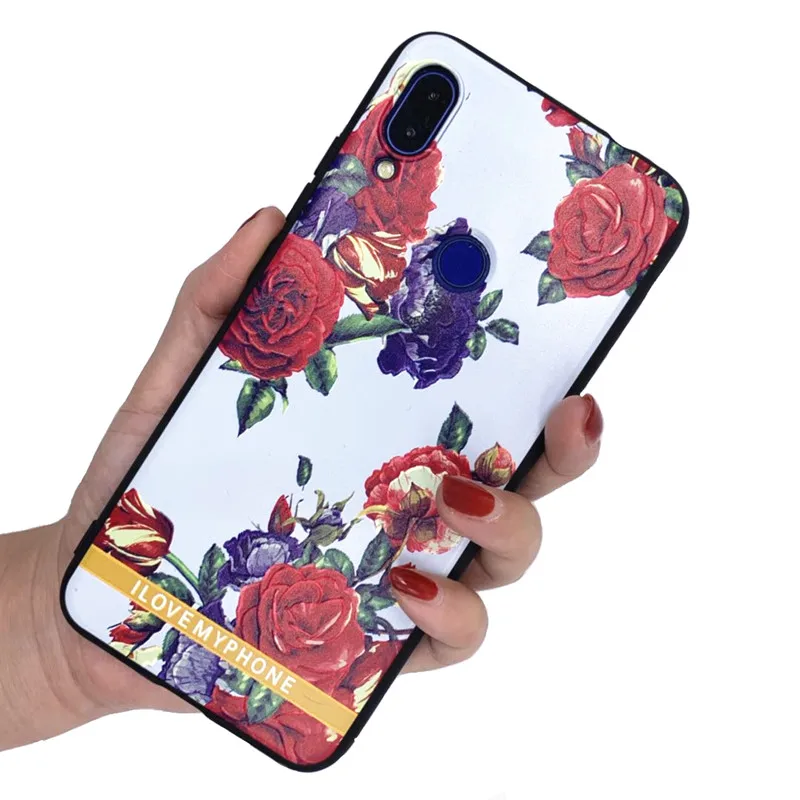 xiaomi redmi note 7 case flower