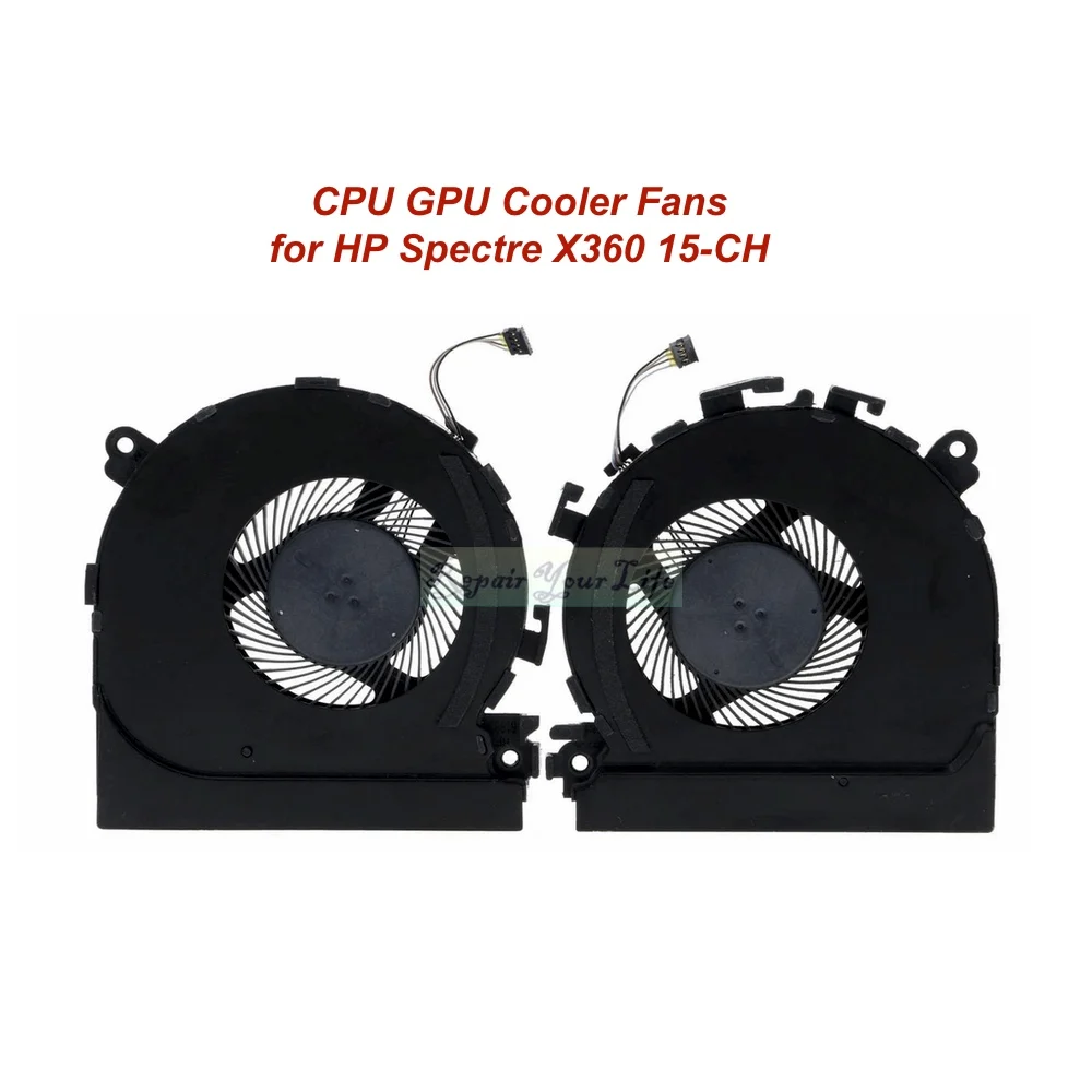 Laptop CPU GPU Cooler Fans For HP Spectre X360 15-CH 15-CH011dx