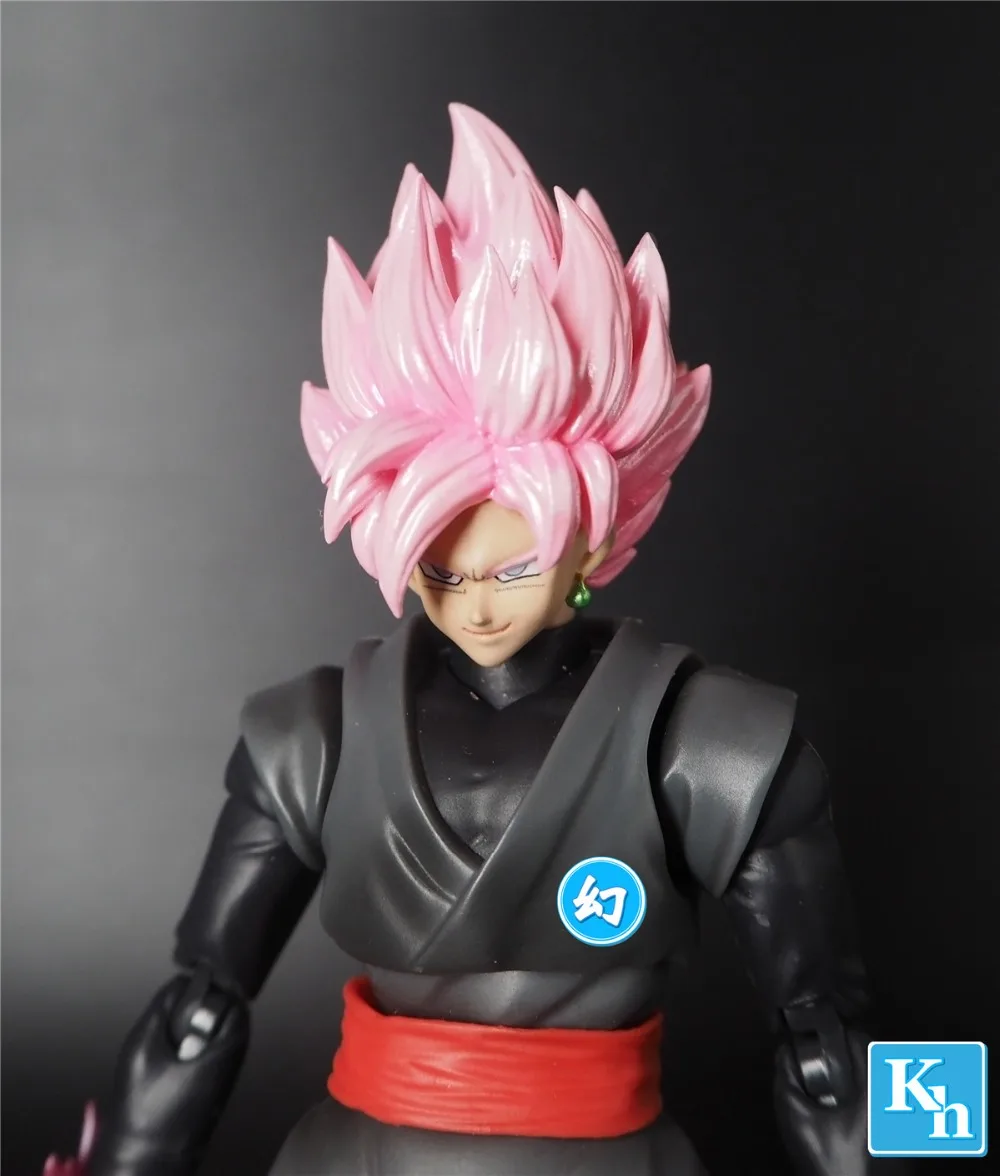 Huan модель Dragon Ball Супер Saiyan Роза голова(без тела) ДЛЯ Bandai SHF Zamasu Goku черные модели N044