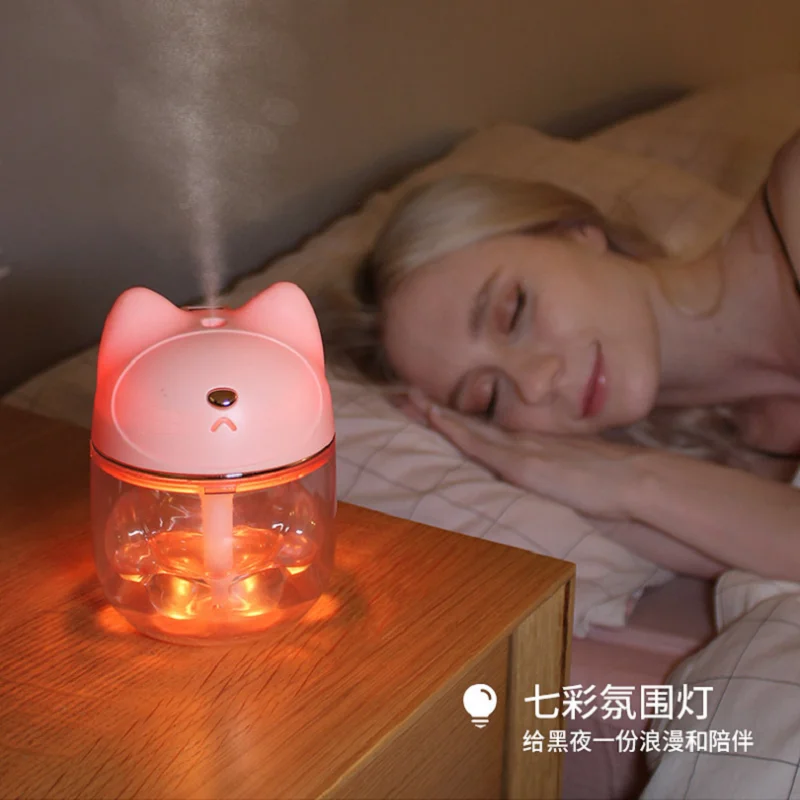 Увлажнитель воздуха милый кот Hosehold USB кошка коготь чашка мини увлажнитель воздуха с ночной Светильник очиститель воздуха