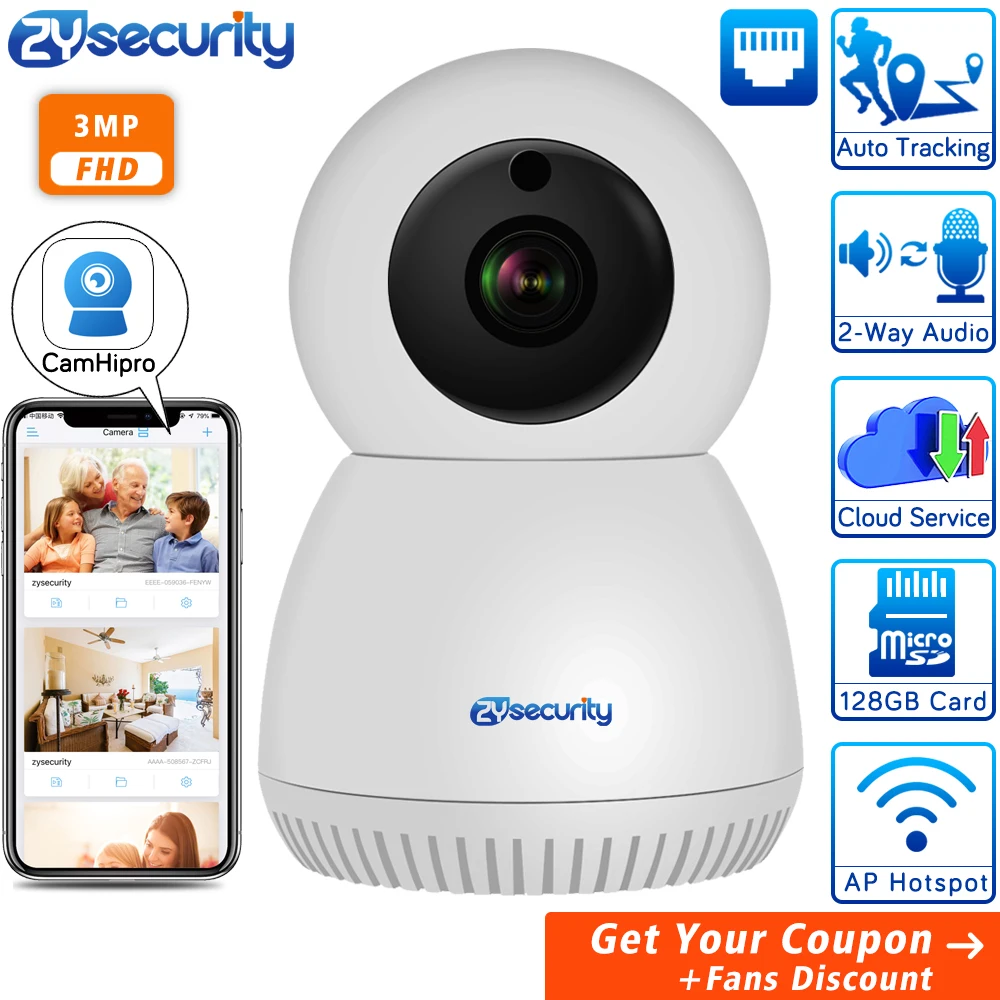 Cena 1536P FHD WiFi bezprzewodowe bezpieczeństwo w domu kamera IP automatyczne śledzenie CCTV kamera monitorująca IR Night Vision Mini kamera ptz CamHi