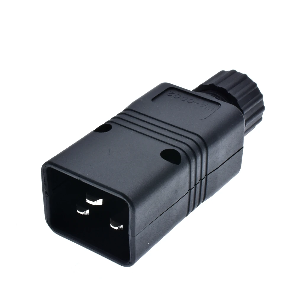 Iec 320 C20 16a 250 Ac Plug C20 Male Diy Rewirable Plug C20 Screw