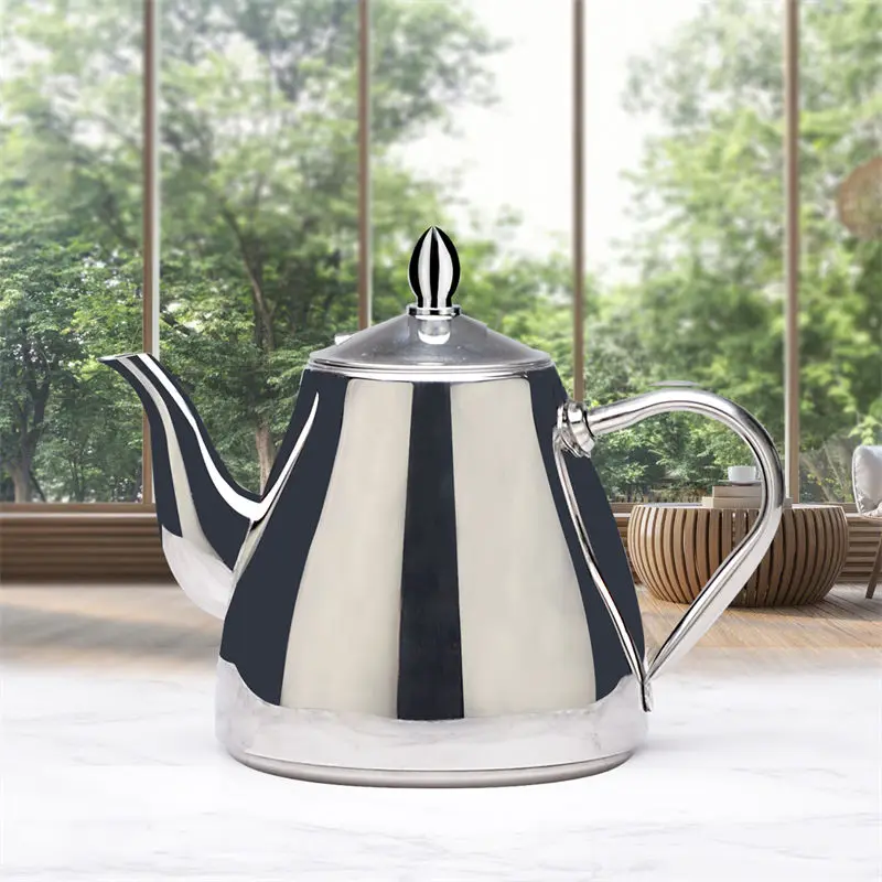 Sanqia Stainless Steel Teapot with Infuser, Coffee Pot,Teapot For Induction,Suitable for Office, Home or Restaurant