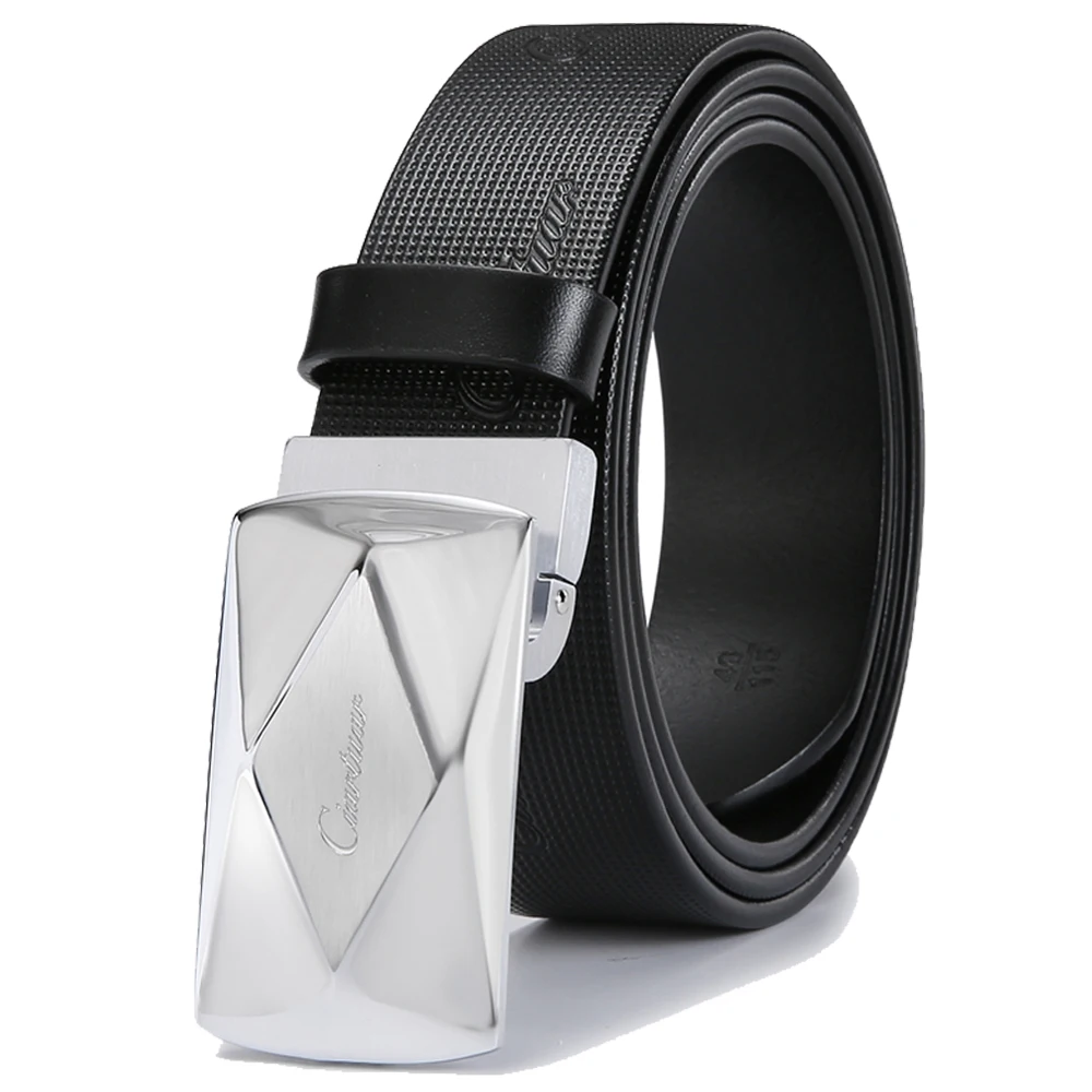 

Ciartuar Leather Belts for Men High Quality Luxury Designer Belt Casual Genuine Leather Belt Gold Silver Business Waist belt