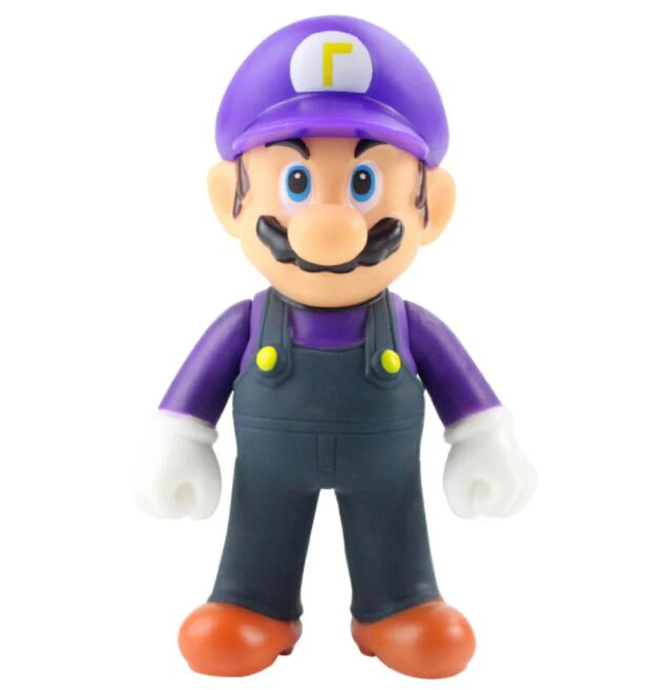 EMS 100/лот 15 видов стилей Super Mario Bros Odyssey Cappy Mario Luigi Waluigi Wario 12,5 см ПВХ фигурка модель - Цвет: Waluigi Mario