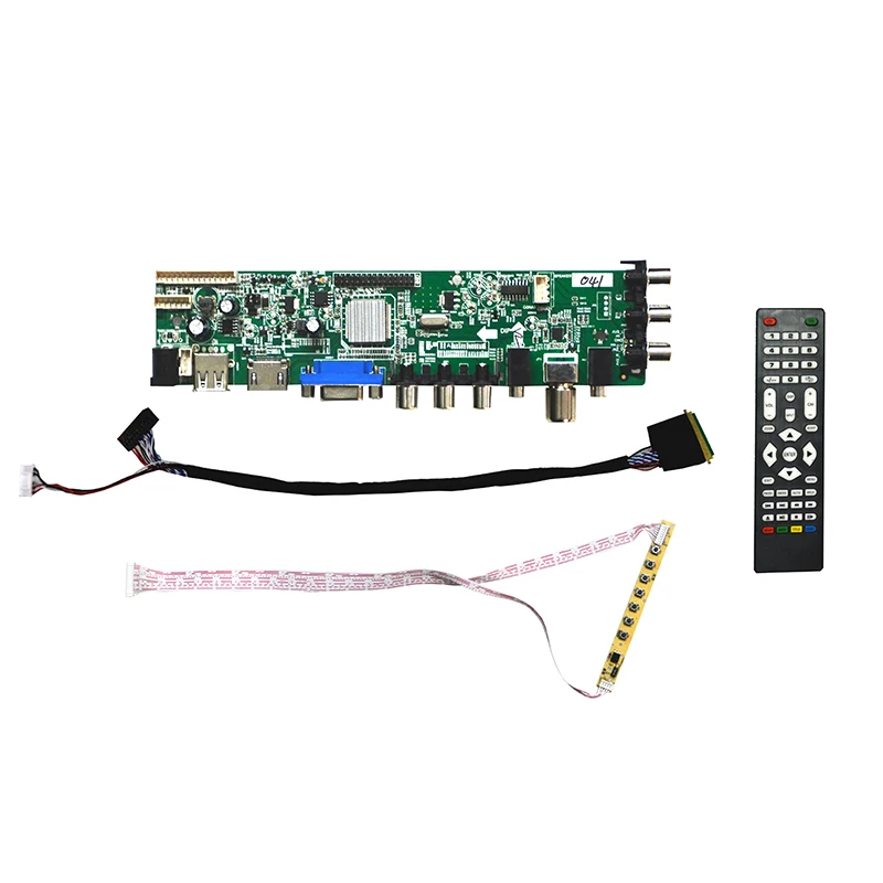 Бесплатная доставка универсальный Z.VST.3463 цифровой DVB C T T2 ТВ ЖК дисплей плата