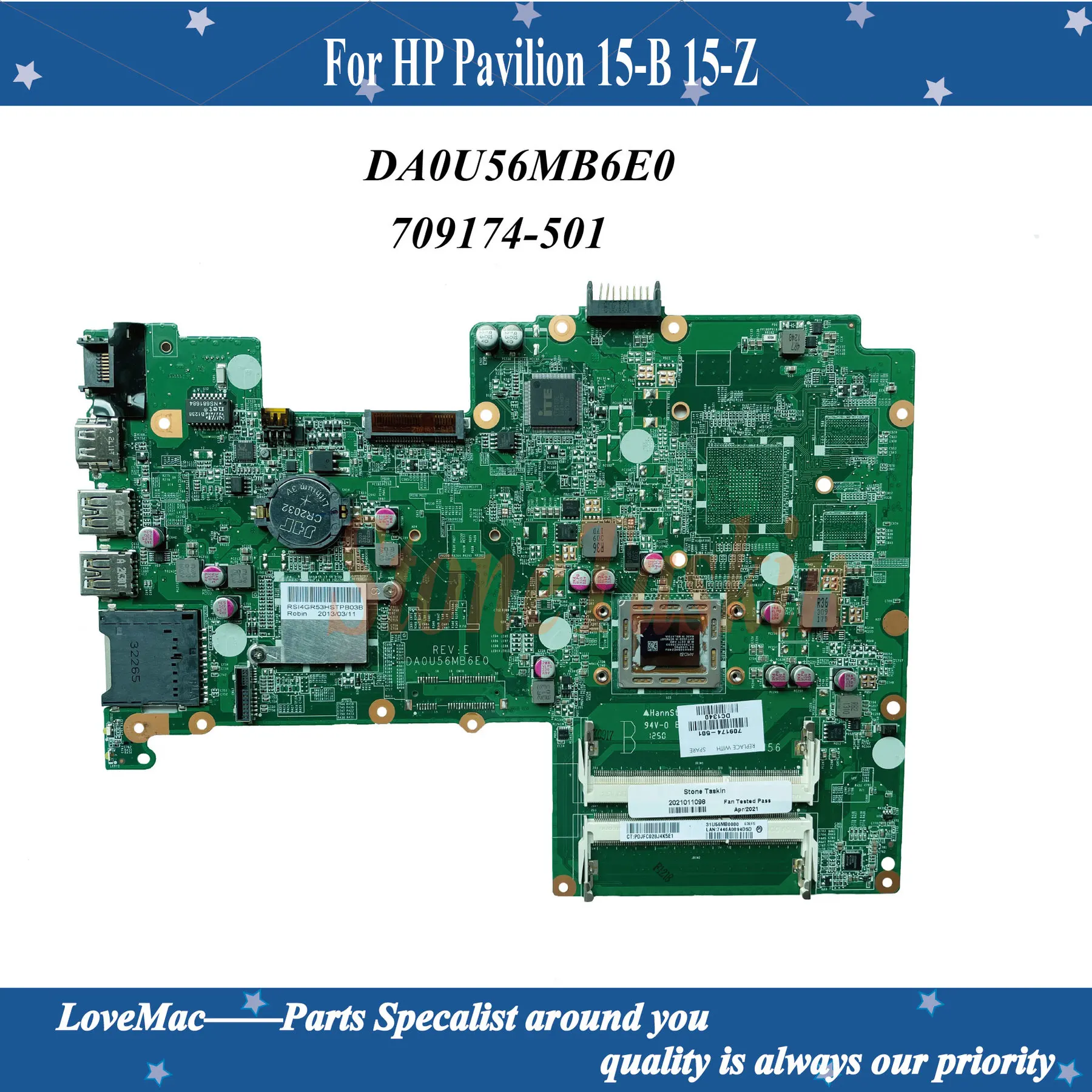 Высокое качество 709174-001 709174-501 для струйного принтера HP Pavilion 15-B 15-Z серии DA0U56MB6E0 UMA