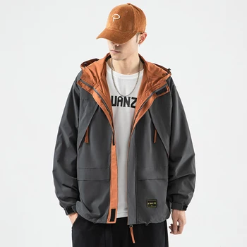 

2020 Brand Clothing Casual Warm Black Hooded Winter Jackets Men's PARKAS Bomber Windbreakers Coats