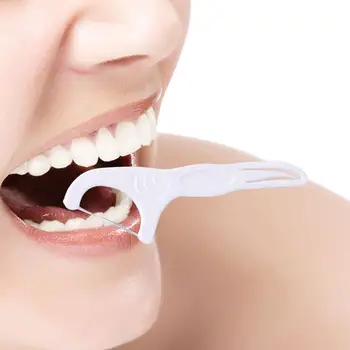 

Double-ended Dental Floss Safety Health Environmental Protection Interdental Brush Teeth Clean Toothpick Flosser Oral