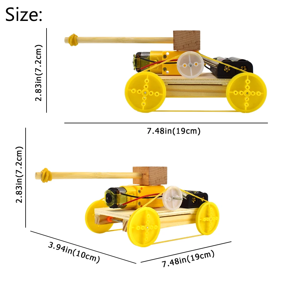 Модель танка комплект DIY экспериментальная наука игрушка для детей ручная сборка деревянная модель комплект научные Развивающие игрушки для Детский подарок