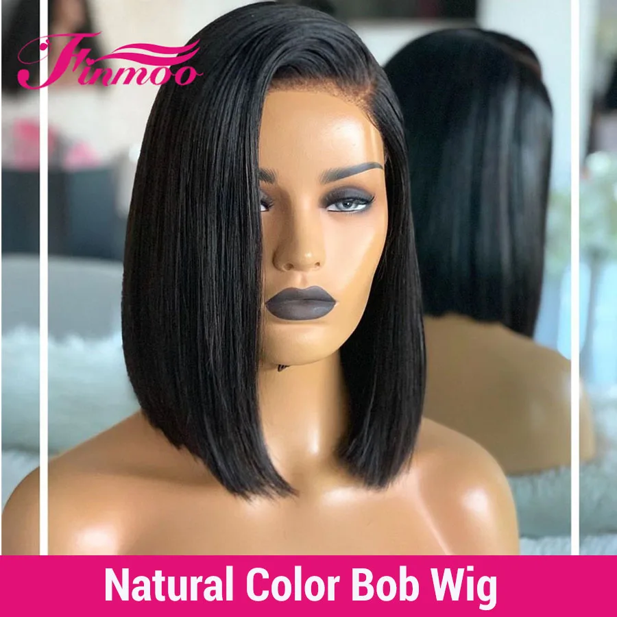 Grey Color 13x6 Transparent Lace front Human Hair Bob Wigs Straight Peruvian Remy Hair Lace Wig Pre Plucked For Black Women 180