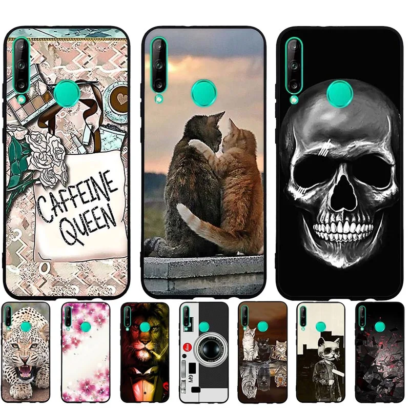 B чехол для Huawei P40 Lite E P40Lite P 40 силиконовый мягкий TPU телефона Y7P задняя крышка Funda Coque