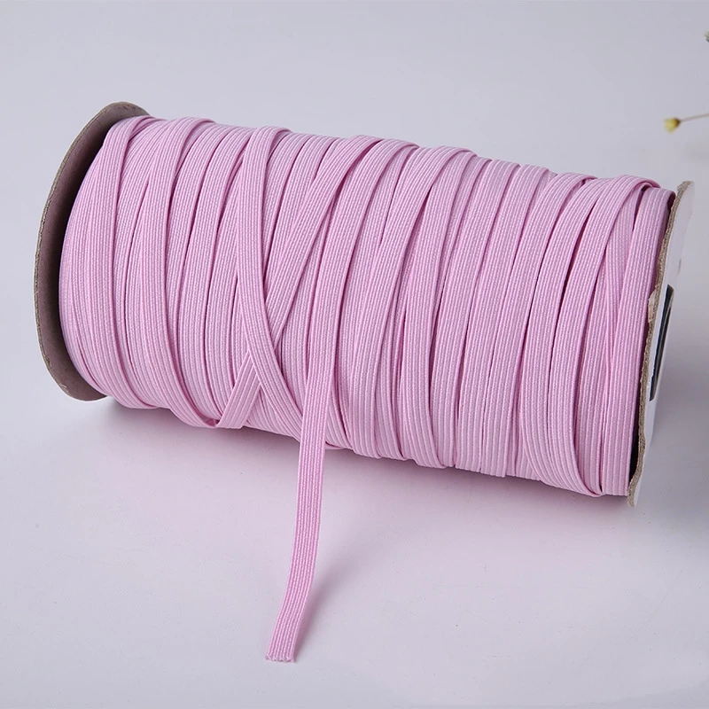 

500/1000 Meters/Lot 6mm Elastic Ribbon Head band Elastic Band Rubber Waist Elastic Line Lace Trim DIY Sewing Garment Accessories