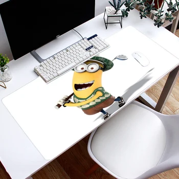 

Mouse pad oversized lock edge custom made computer desk mat keyboard pad Minions game mouse pad