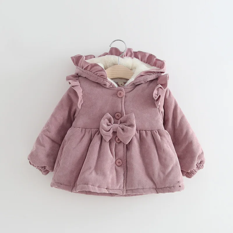 Western Style Baby Girls Cotton-padded Clothes Kids Warm Clothes New Style Winter Infant Brushed And Thick Cotton-padded Ja