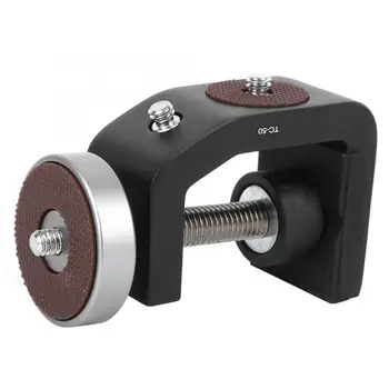

XILETU TC-50 Black Aluminium Alloy Universal 1/4 Inch Screw Interface C Clamp Photography Stable Clip for Photographic Equipment