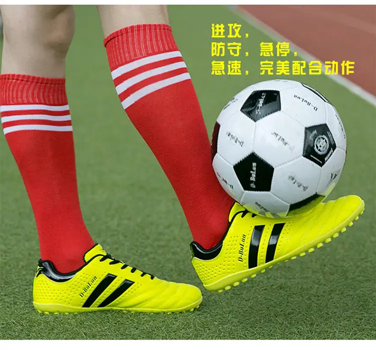 Домашние женские новые брендовые футбольные кроссовки сверхтонкие дышащие высокое качество дешевые оригинальные TF детские футбольные