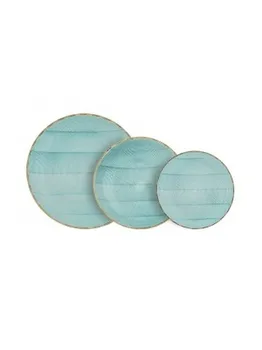 

Service Plates 18 PCs Model Sardinia Turquoise Villa Altachiara
