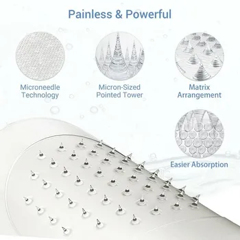 Micro Needle Eye Patch For Wrinkles Fine Lines Removal Pads Eye Microneedle Acids Eye Hyaluronic
