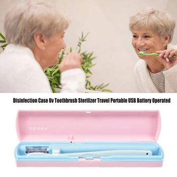

Home Business Disinfection Case Uv Toothbrush Sterilizer Hotel Automatically Travel Portable USB Battery Operated ABS Electric